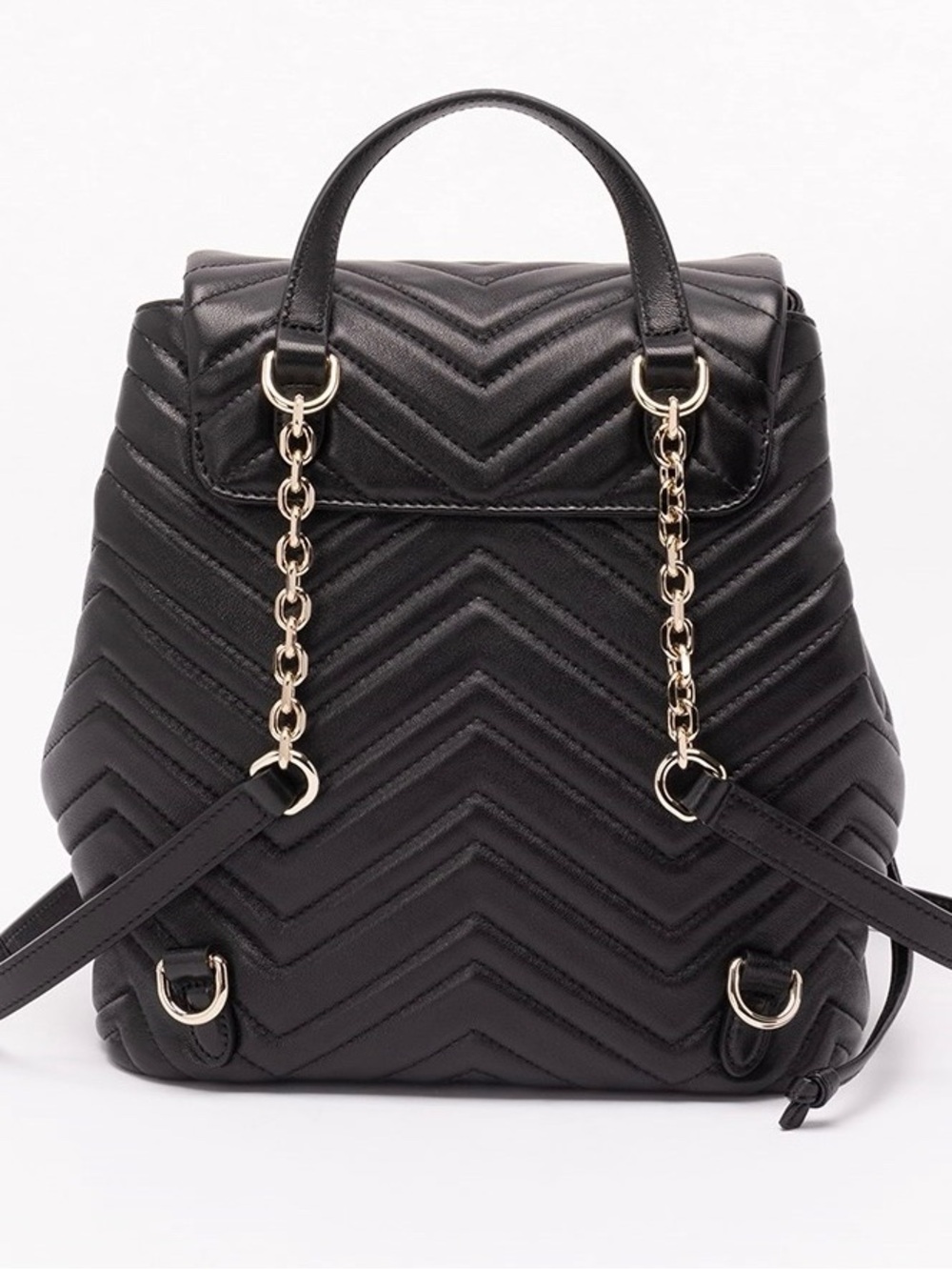 GUCCI Marmont small GG logo quilted leather backpack - Picture 2 of 7